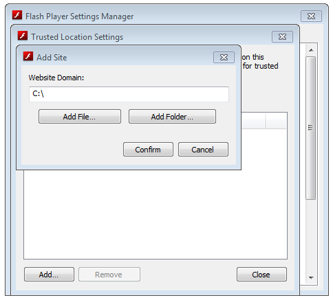 add trusted folder