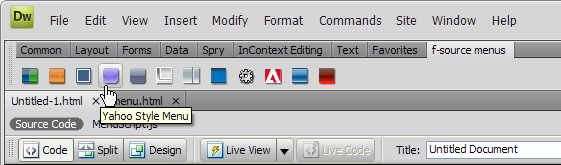 access flash menu